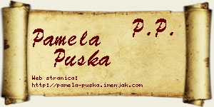 Pamela Puška vizit kartica